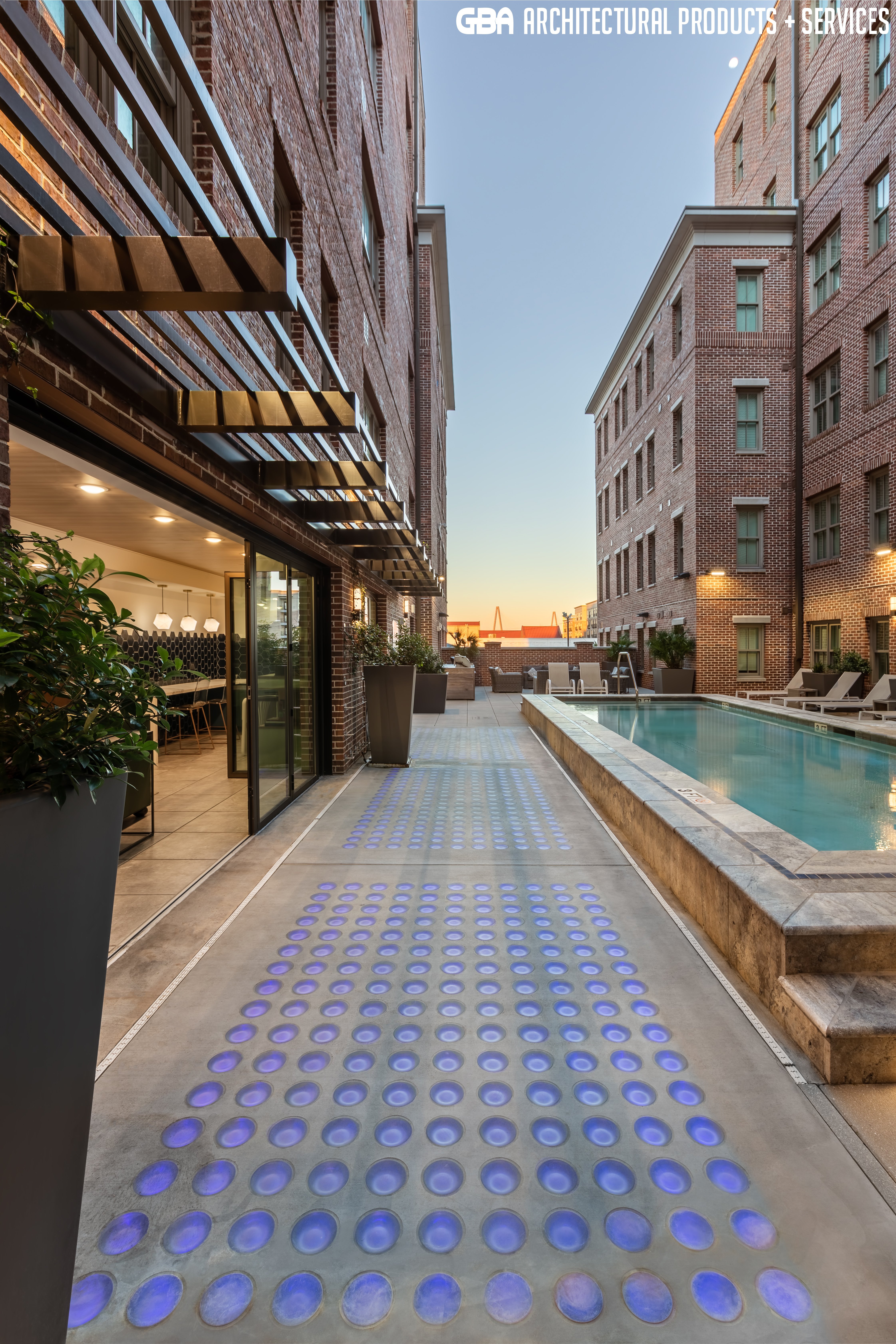 Hoffler Place precast and paver panels
