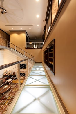 Glasswalk structural glass floors in houses