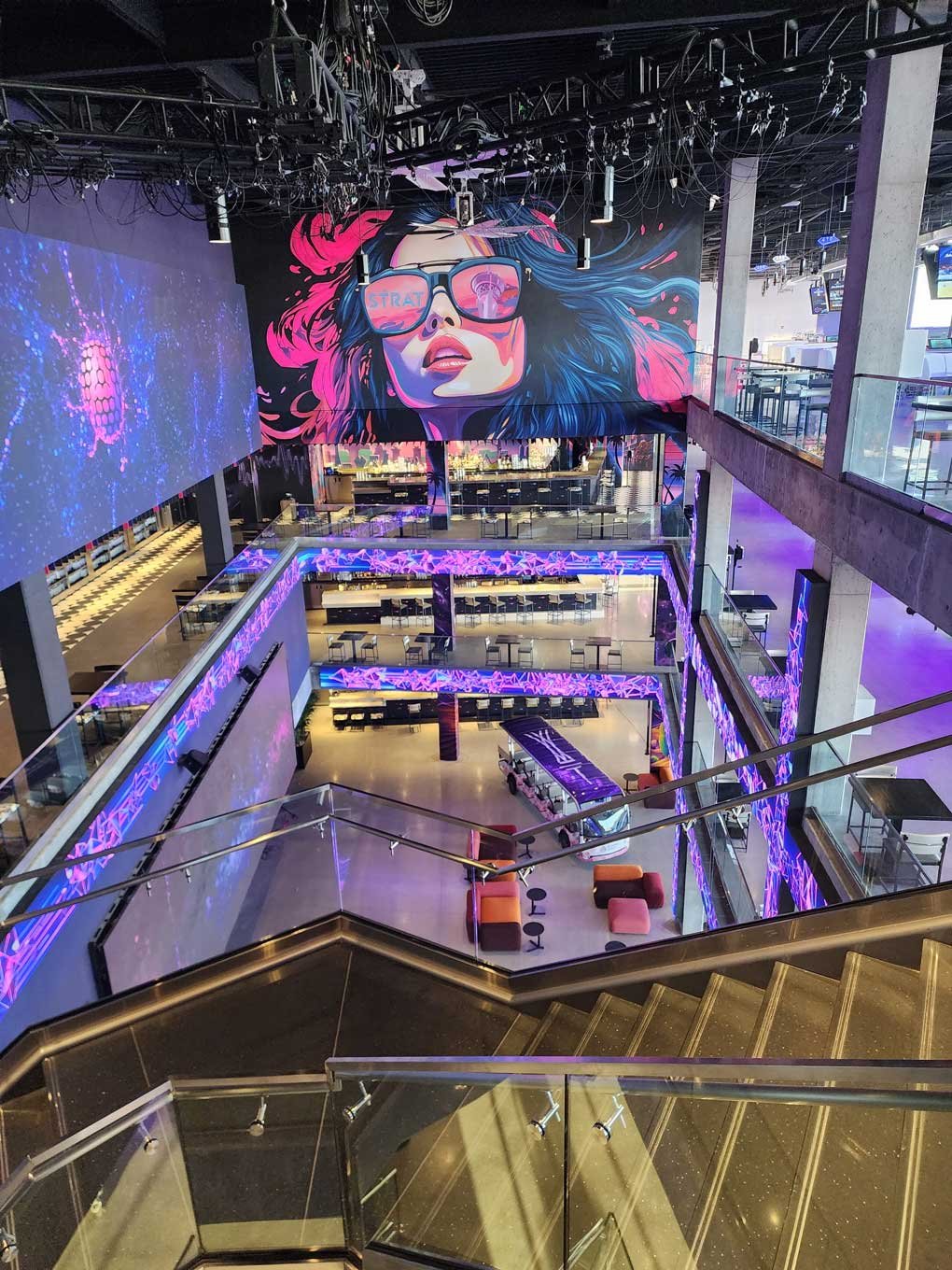 walkable glass floor in Las Vegas