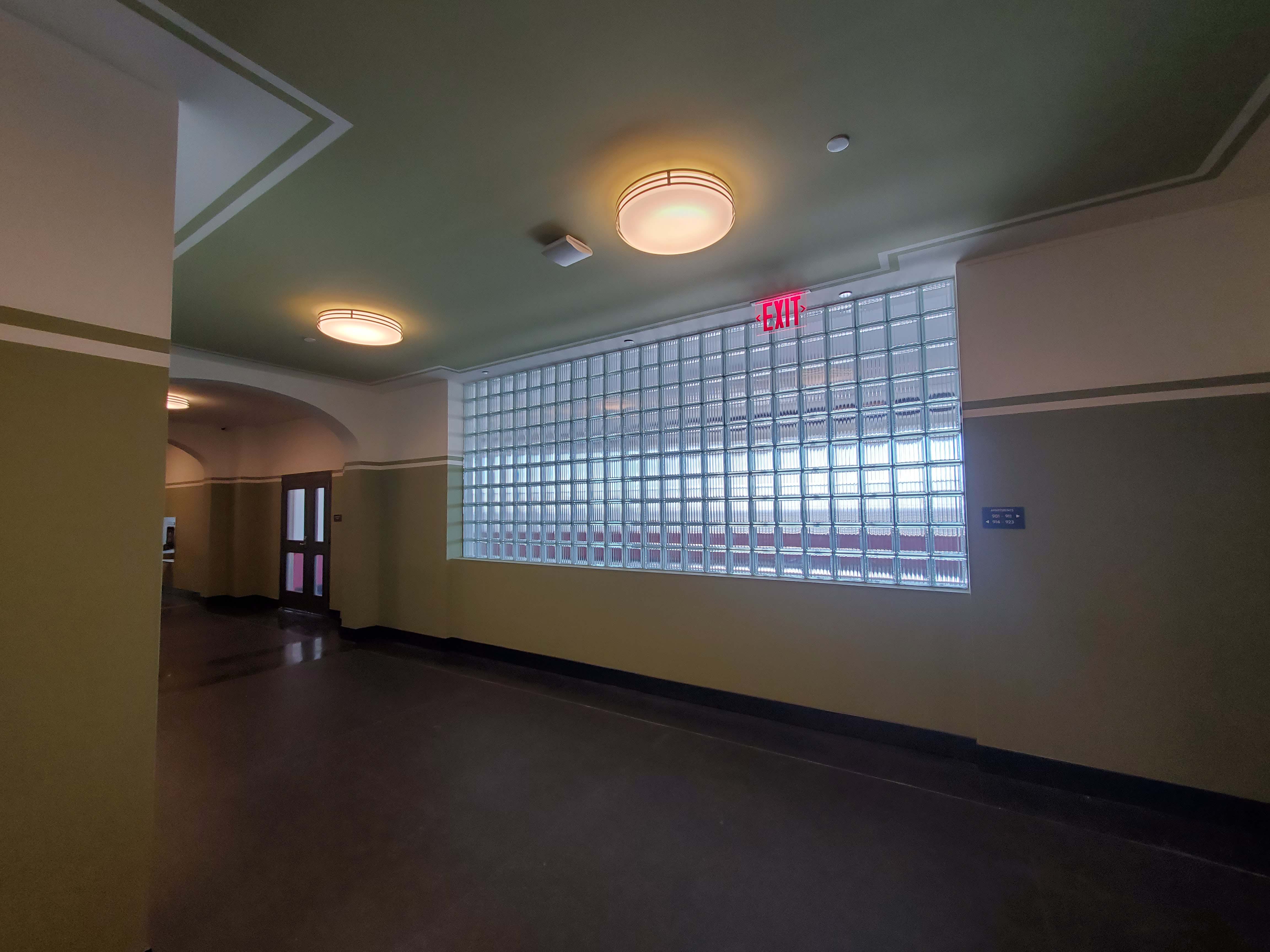 custom glass block window