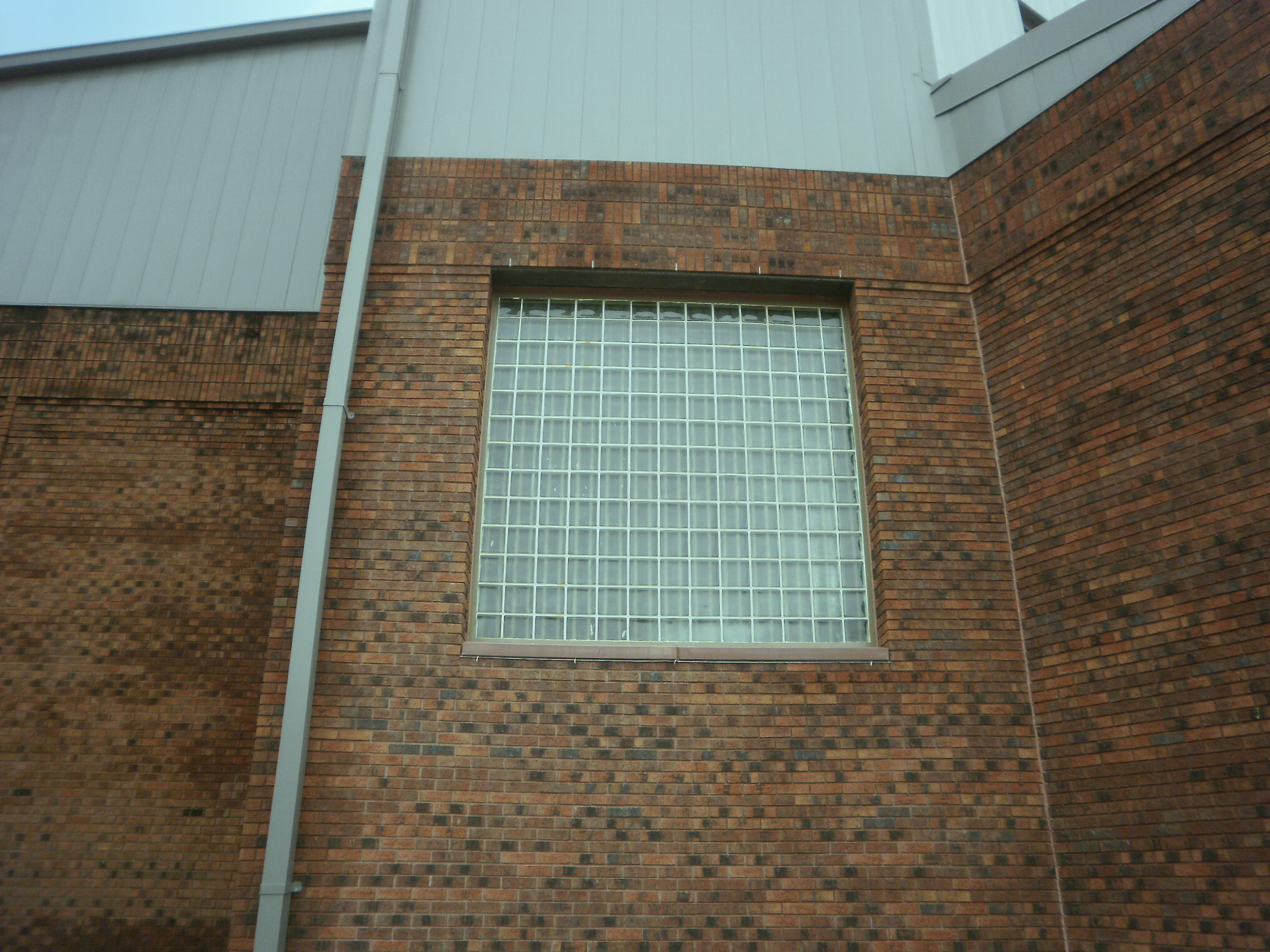 correction center security glass block windows