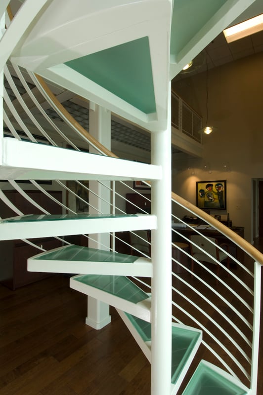 glass stair treads