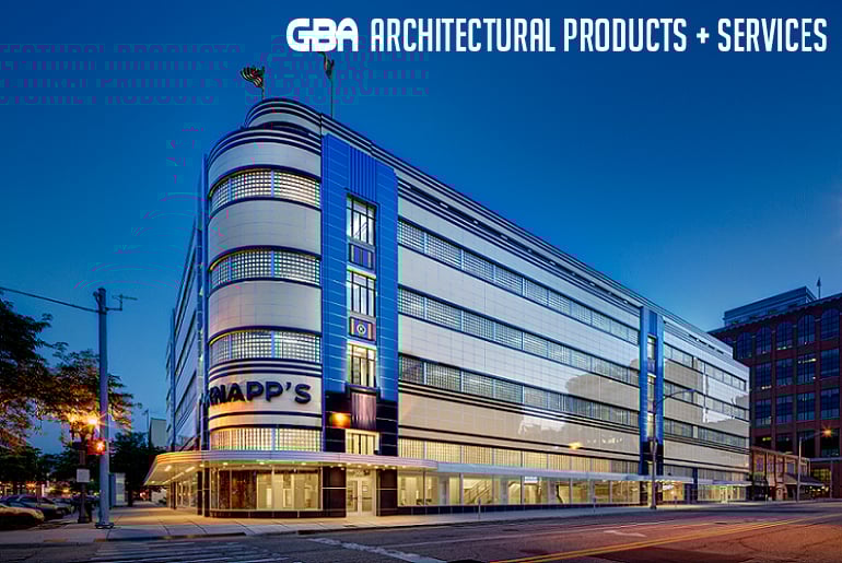 Exterior night photo of Knapps Centre 2