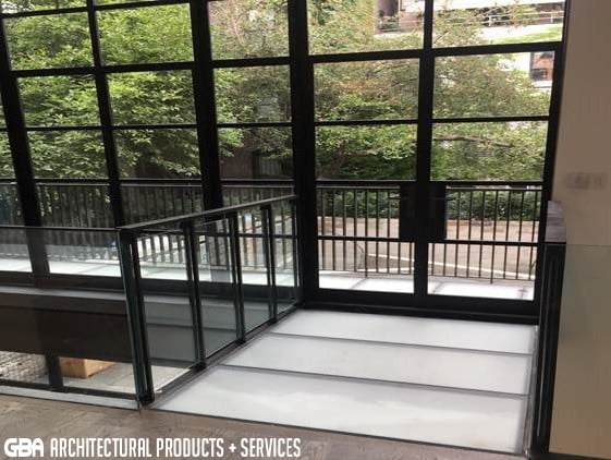glass floor system