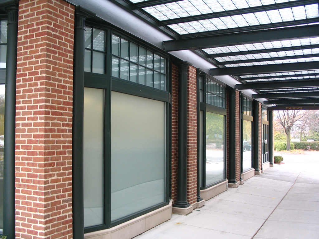 Glass Block Canopy - Bank of America