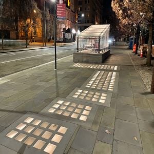 Precast Concrete Pavers for a Vaulted Sidewalk