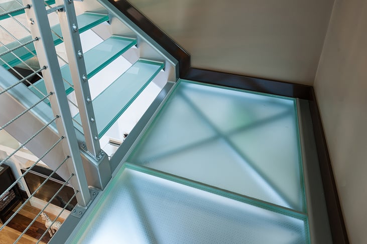 safety glass stair panels