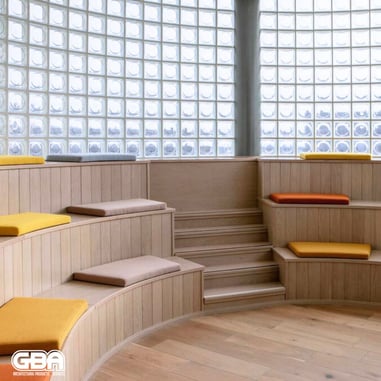 custom size glass block walls