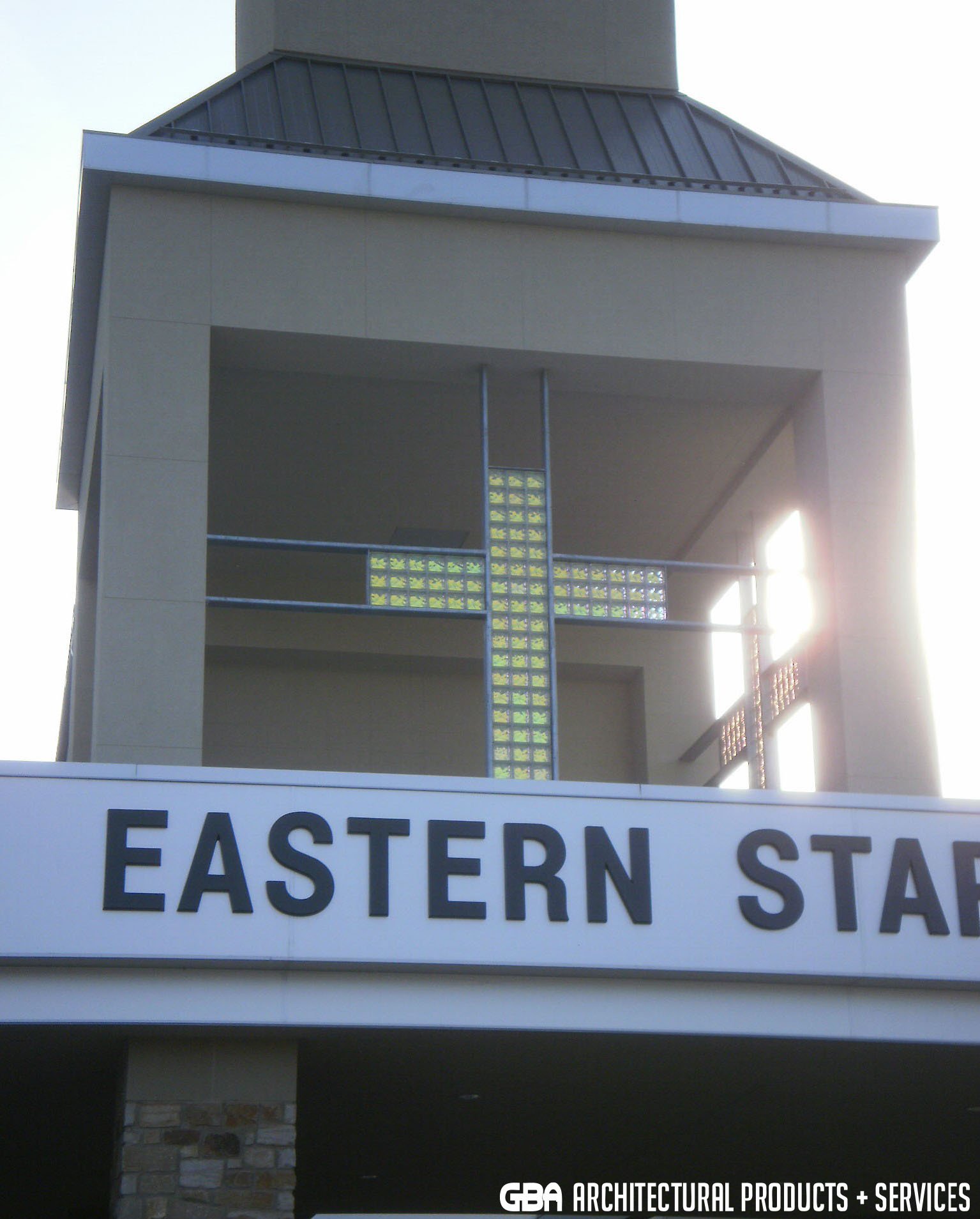 Glass Block Crosses at Eastern Star Church – Spiritual Design, image size:1535x1908
